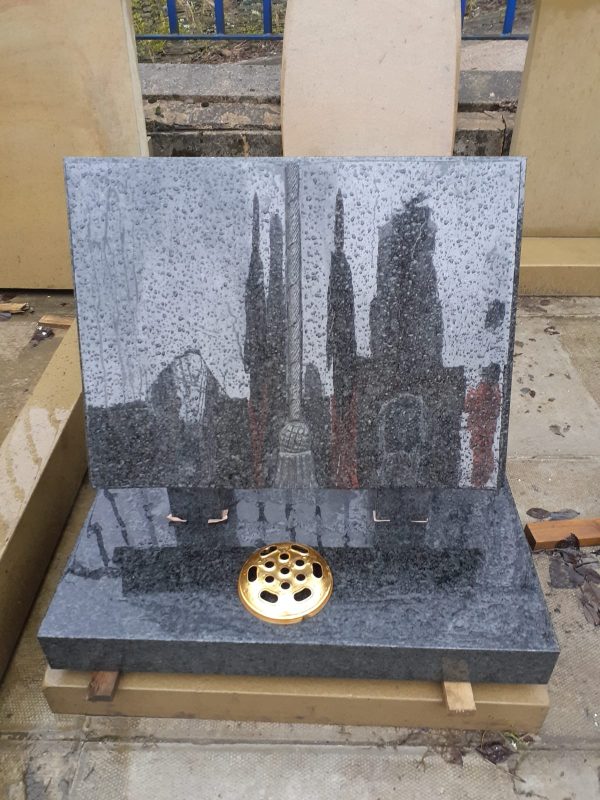 Black Granite Book Memorial